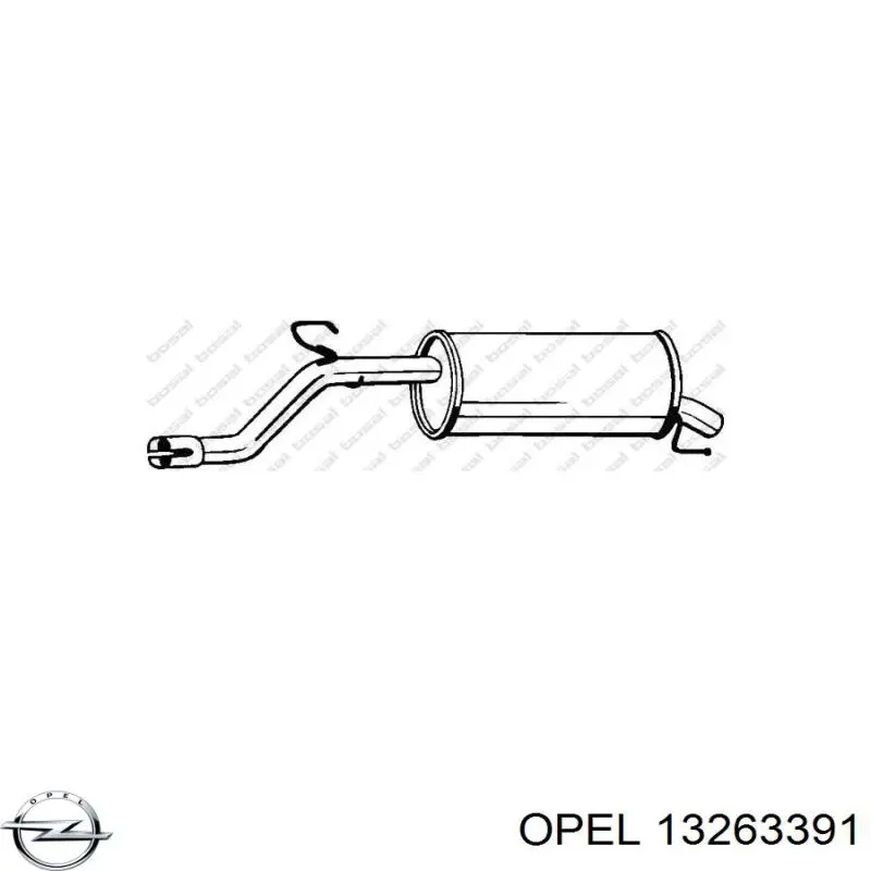 Silenciador trasero Opel 852500 precio, desde 207,10 EUR