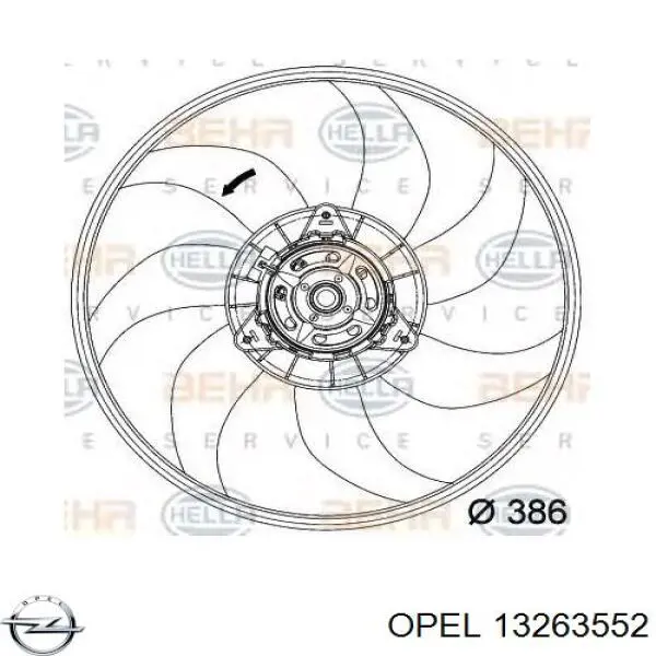 Ventilador de radiador Opel 13263552 precio, desde 81,79 EUR