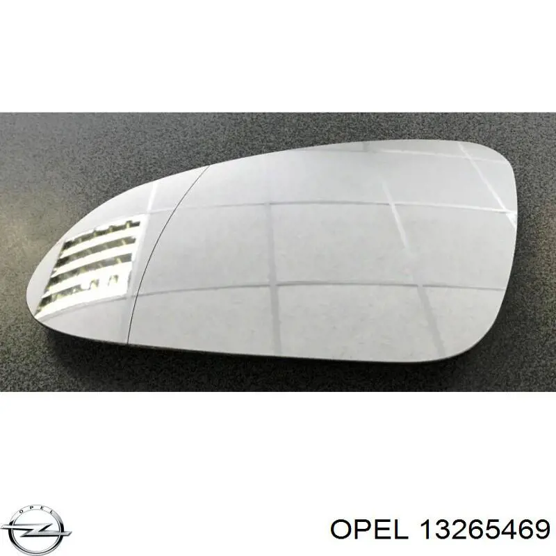 1428451 Opel Cristal de espejo retrovisor exterior izquierdo