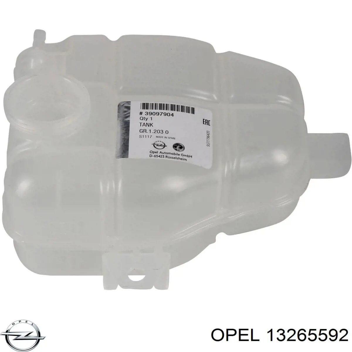 13265592 Opel Depósito de expansión