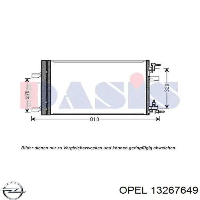 Comprar 13267649 Opel Condensador de aire acondicionado