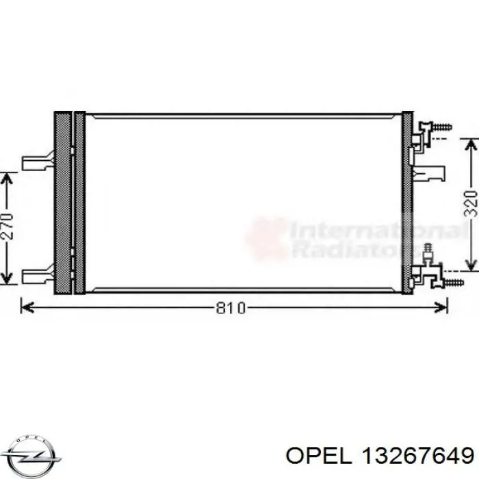 Aire acondicionado capacitor Opel 13267649 precio, desde 105,69 EUR