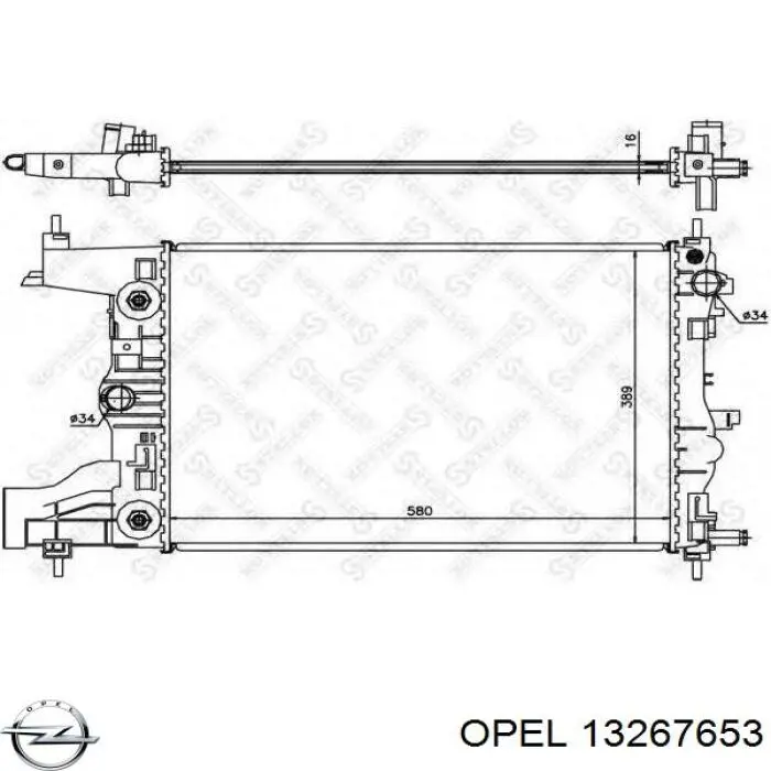 13267653 Opel radiador