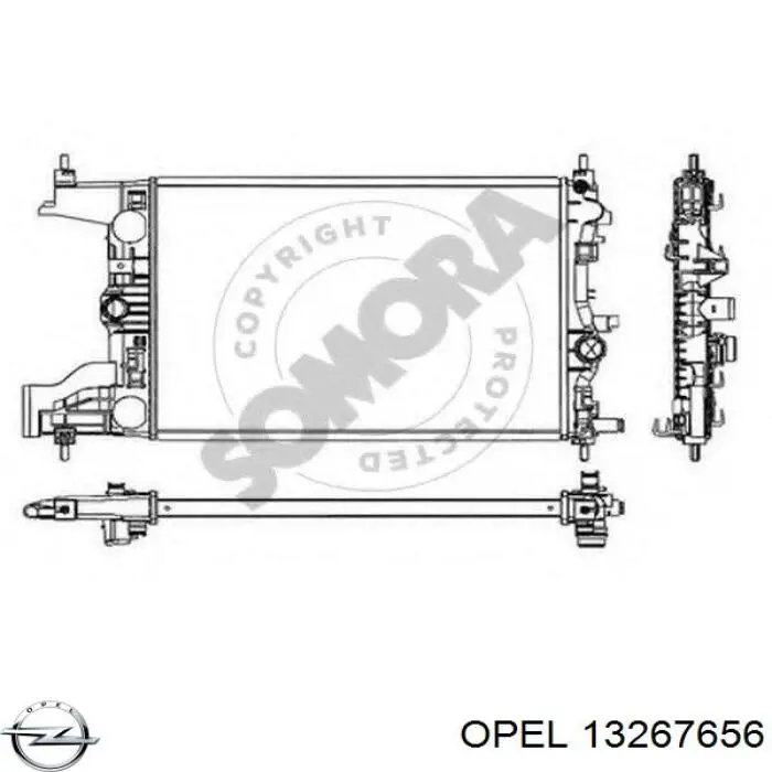 Água radiador Opel 13267656 precio, desde 72,51 EUR