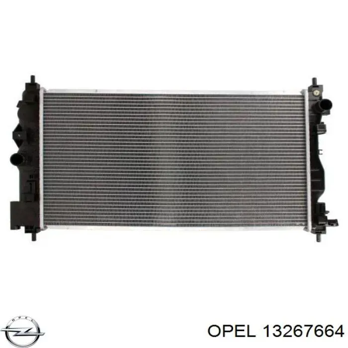 13267664 Opel radiador refrigeración del motor