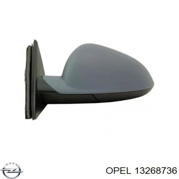 13268736 Opel espejo retrovisor izquierdo
