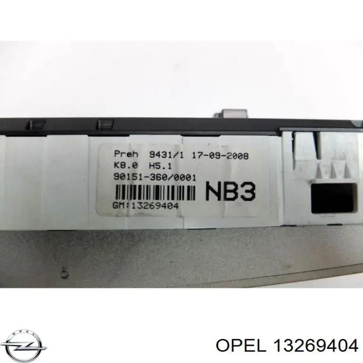 Módulo de modos de calefacción/aire acondicionado Opel 13269404 precio, desde 63,89 EUR