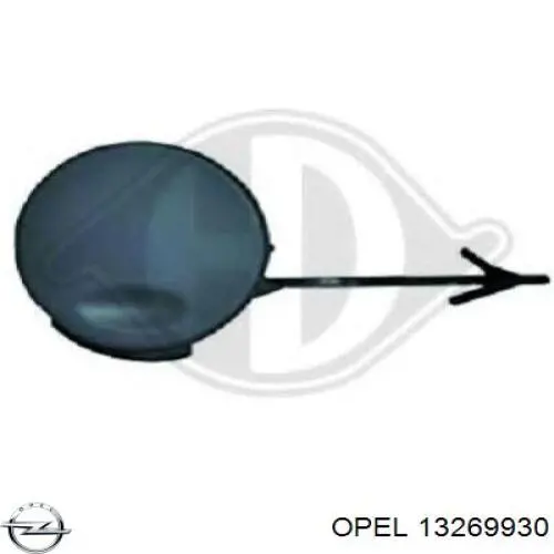 Rejilla de ventilación, parachoques trasero, derecha para Opel Insignia (G09)