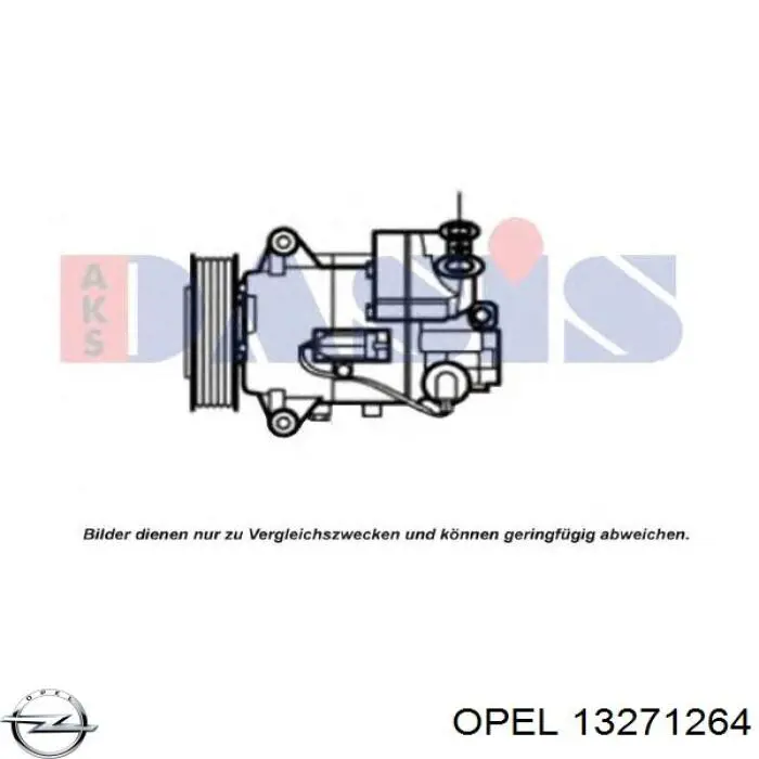 13271264 Opel compresor de aire acondicionado