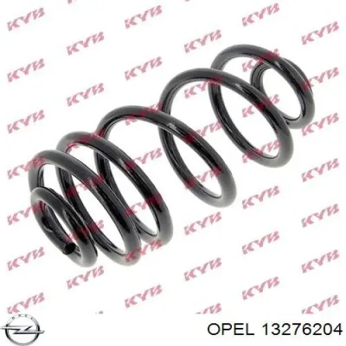 13276204 Opel muelle de suspensión eje trasero