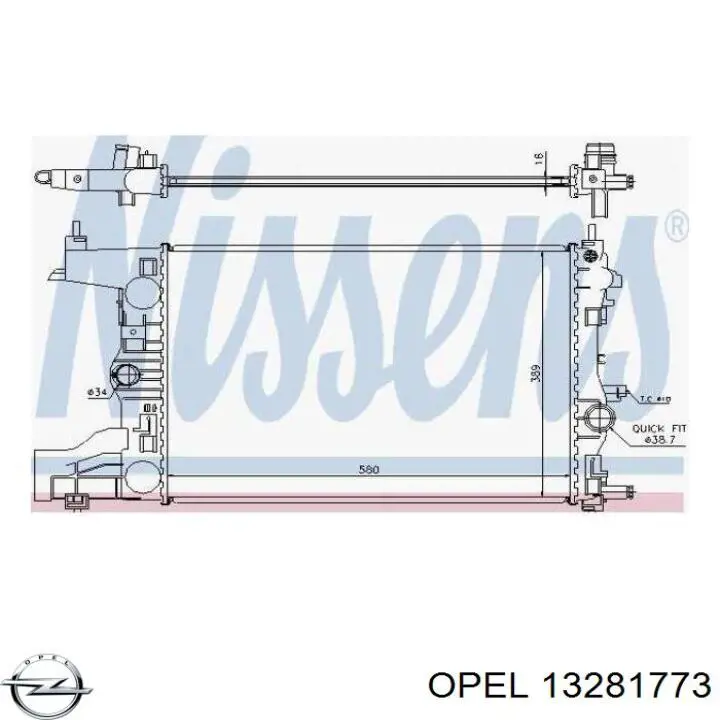 Comprar 13281773 Opel Radiador de auto