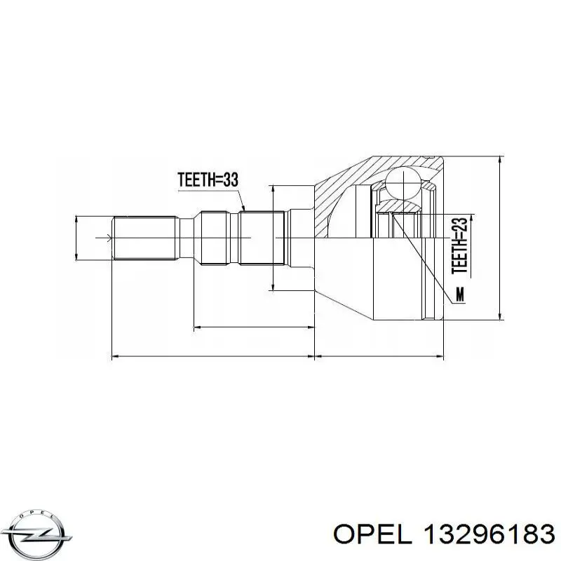 13296183 Opel junta homocinética exterior delantera