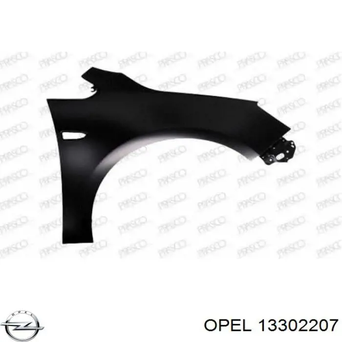 Aleta delantera izquierda Opel 13302207 precio, desde 77,38 EUR
