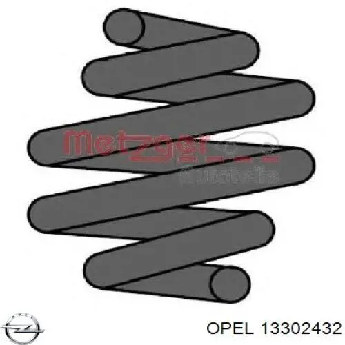 13302432 Opel muelle de suspensión eje trasero