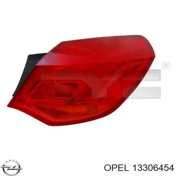 13306454 Opel piloto posterior exterior derecho