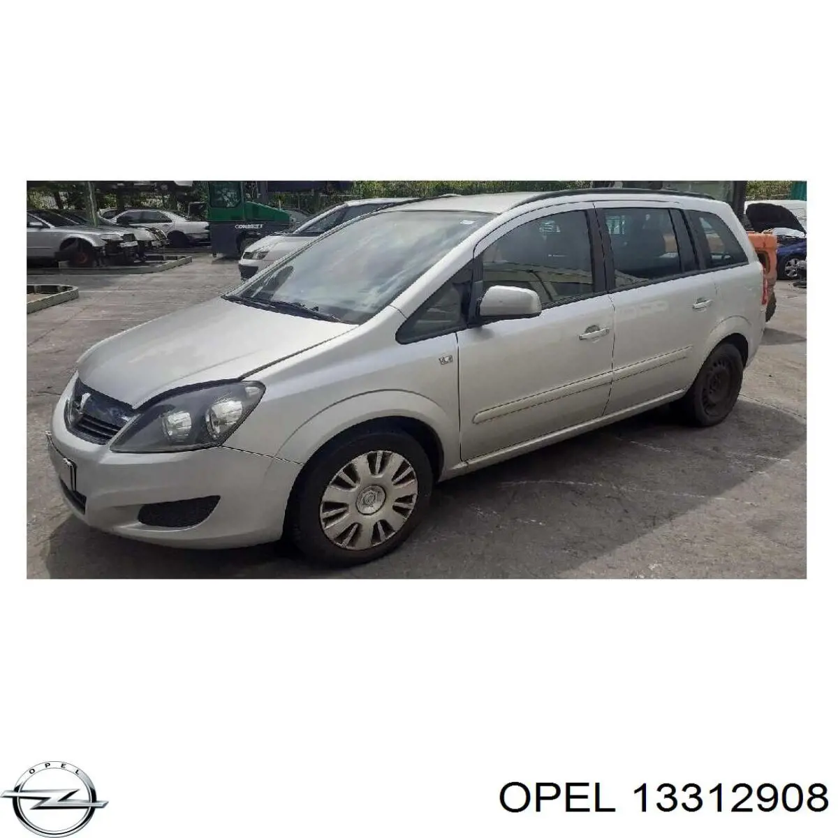 13312908 Opel espejo retrovisor derecho