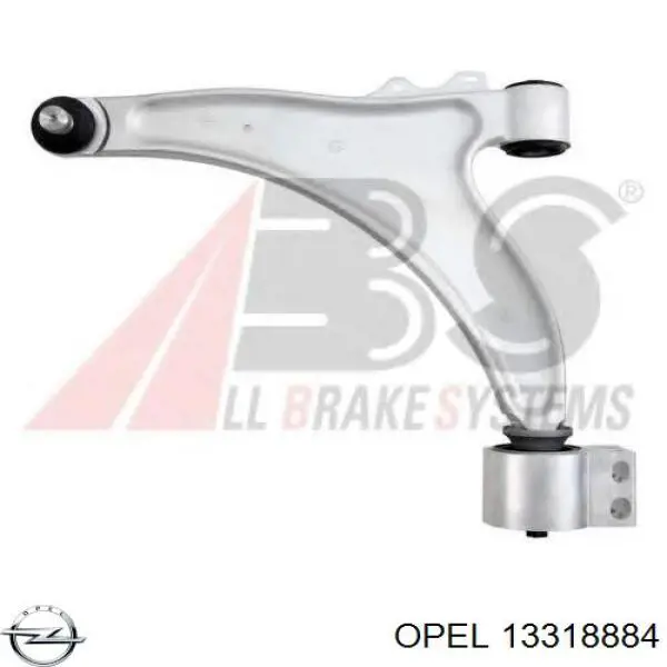13318884 Opel barra oscilante, suspensión de ruedas delantera, inferior izquierda