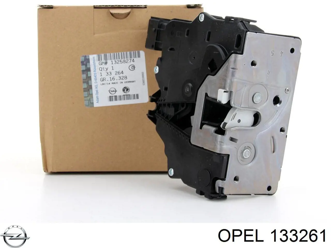 133261 Opel cerradura de puerta delantera izquierda