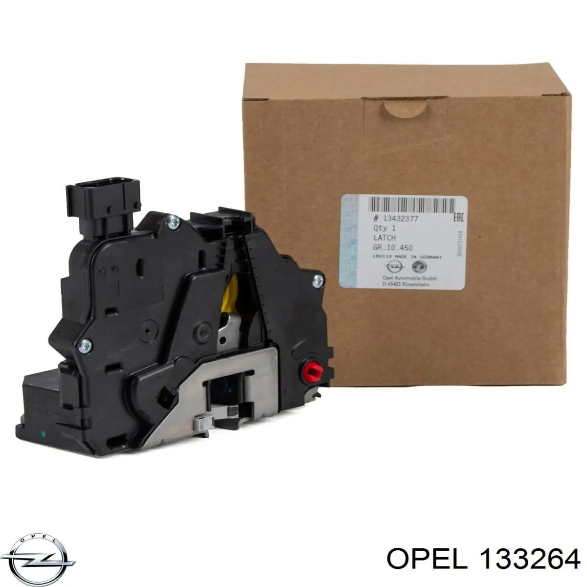 Cerradura de puerta delantera derecha 133264 Opel