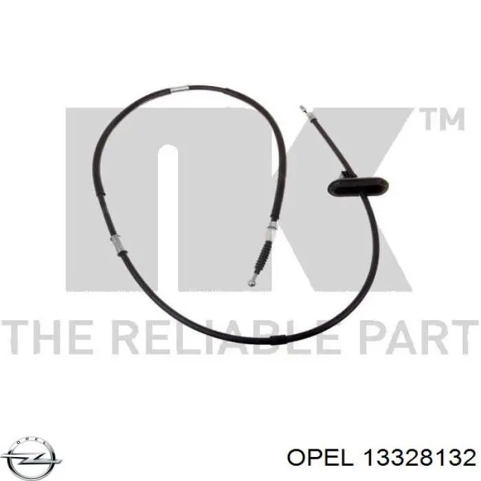 13328132 Opel cable de freno de mano trasero derecho/izquierdo