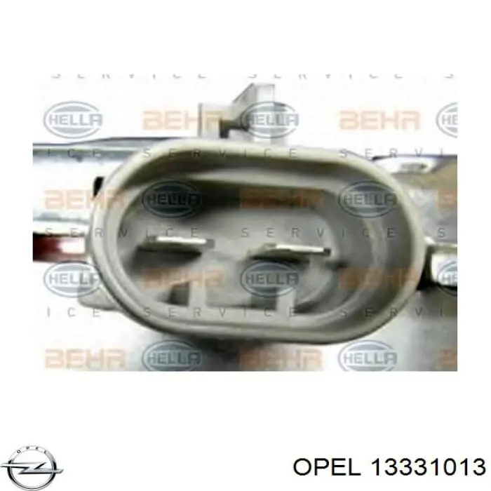 13331013 Opel ventilador (rodete +motor refrigeración del motor con electromotor completo)