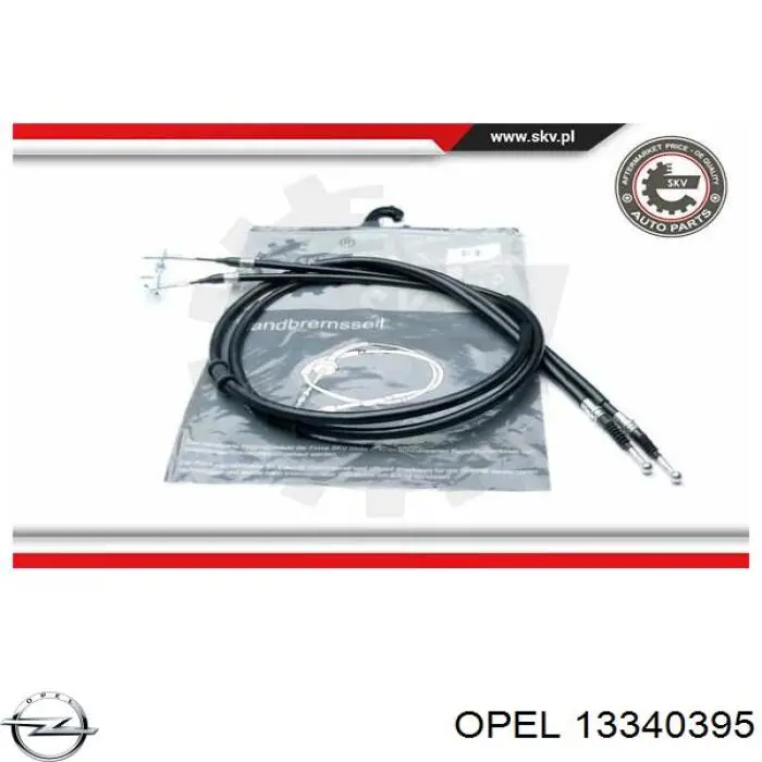 Cable de freno de mano trasero derecho/izquierdo Opel 13340395 precio, desde 40,73 EUR
