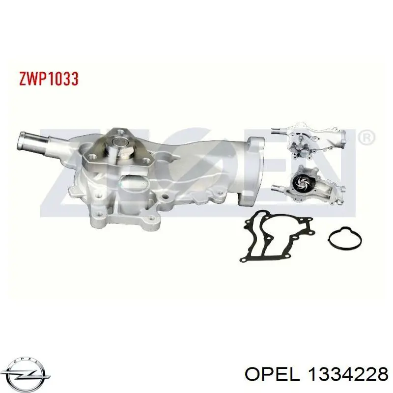 Bomba de agua 1334228 Opel