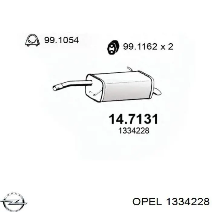 Comprar 1334228 Opel Bomba de agua para motor