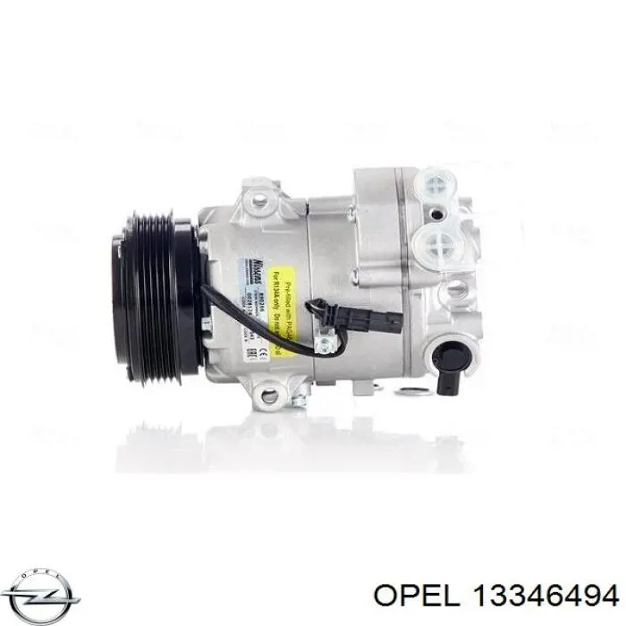 13346494 Opel compresor de aire acondicionado