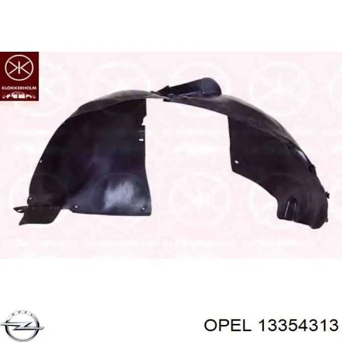 Comprar 13354313 Opel Guardalodos interior izquierdo, guardafango delantero