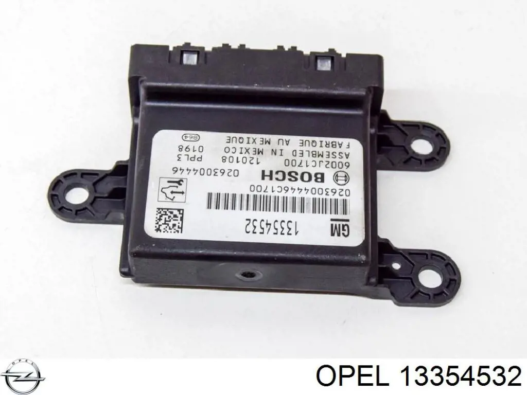 13354532 Opel unidad de control, auxiliar de aparcamiento