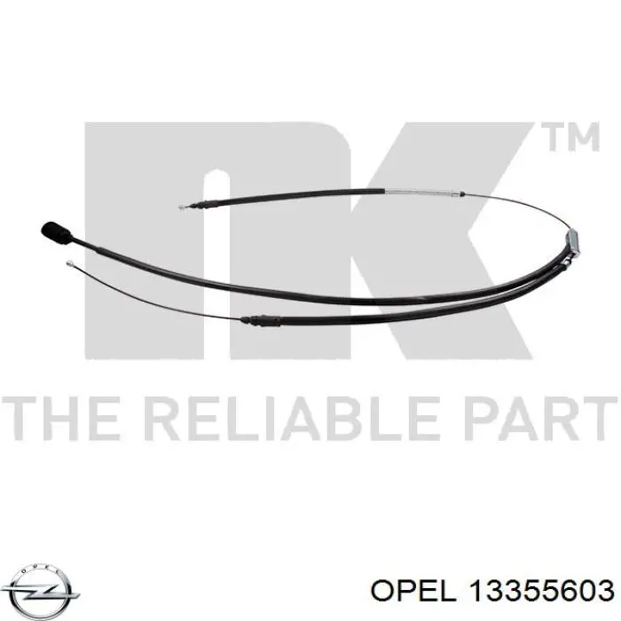 13355603 Opel cable de freno de mano, kit de coche