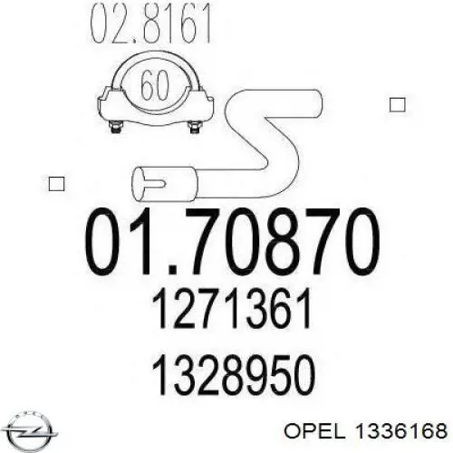 1336168 Opel Manguera de refrigeración