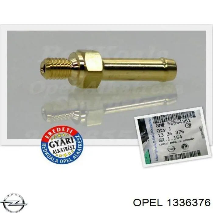 Racor del bloque del sistema de refrigeración 1336376 Opel