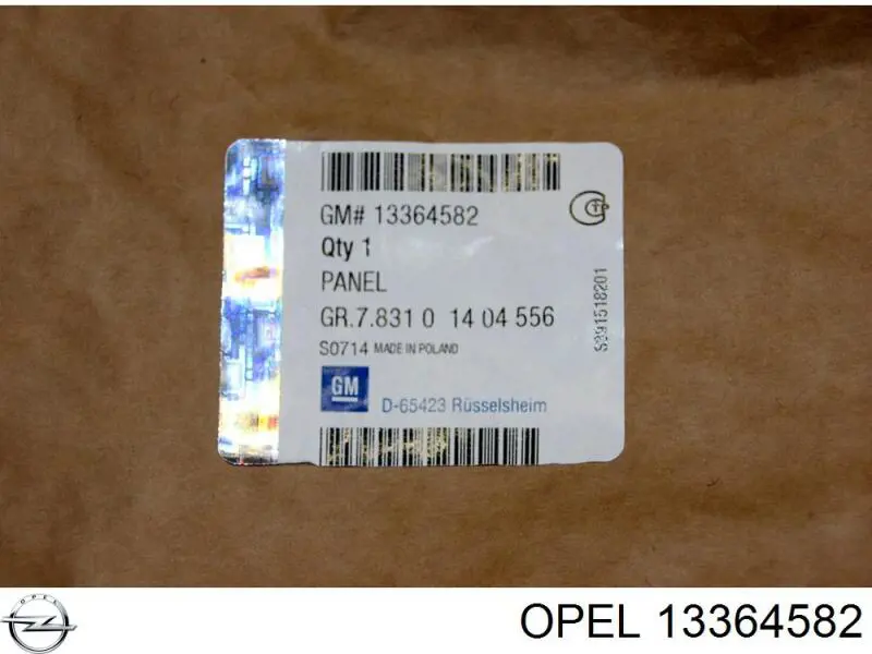 1404556 Opel parachoques trasero