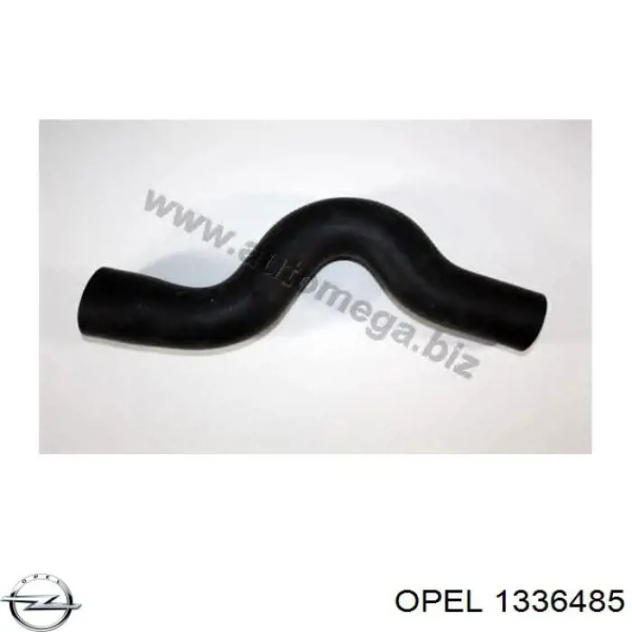 1336485 Opel tubería de radiador arriba
