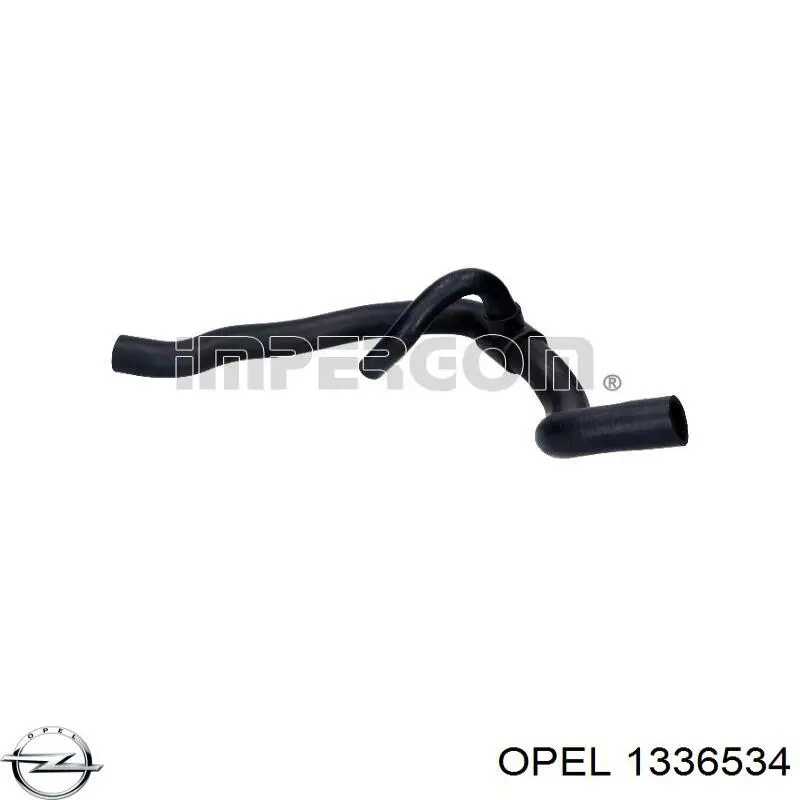 1336534 Opel tubería de radiador, tuberia flexible calefacción, superior