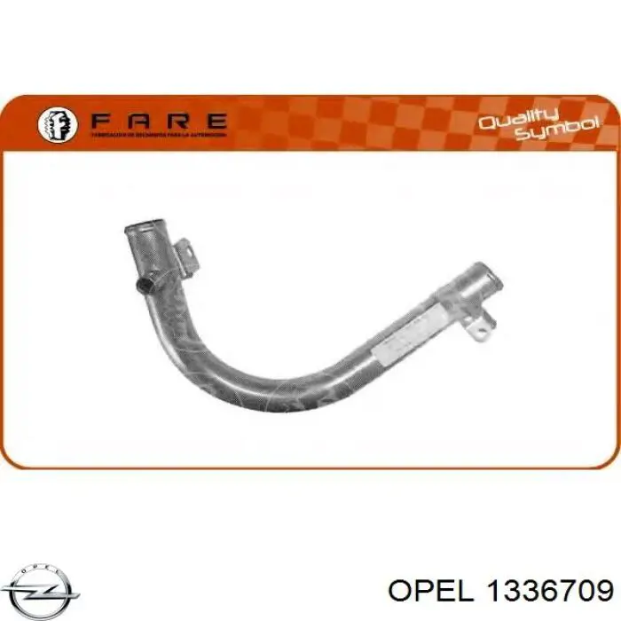 1336709 Opel Brida del sistema de refrigeración (triple unión)