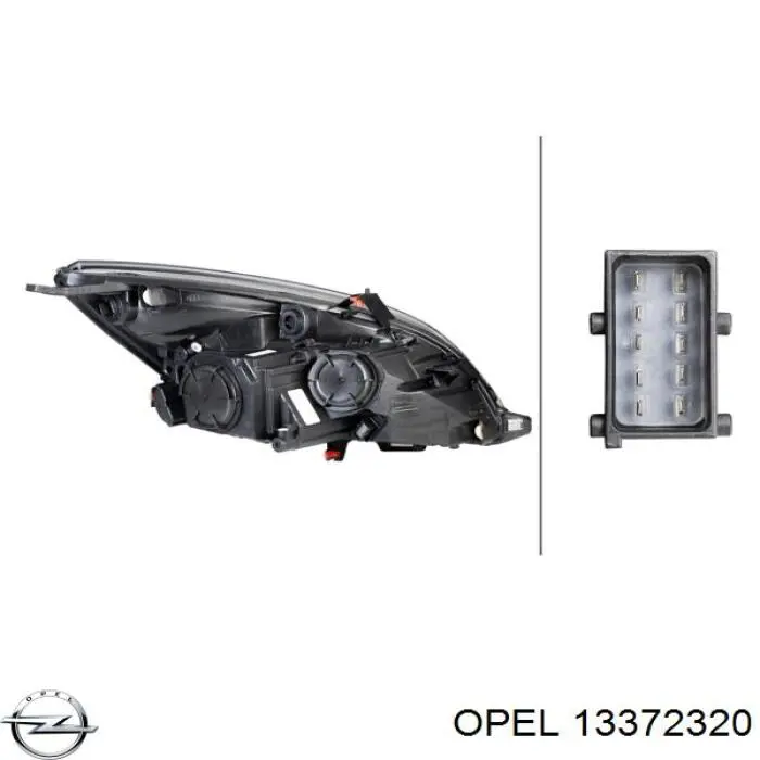 13372320 Opel faro derecho