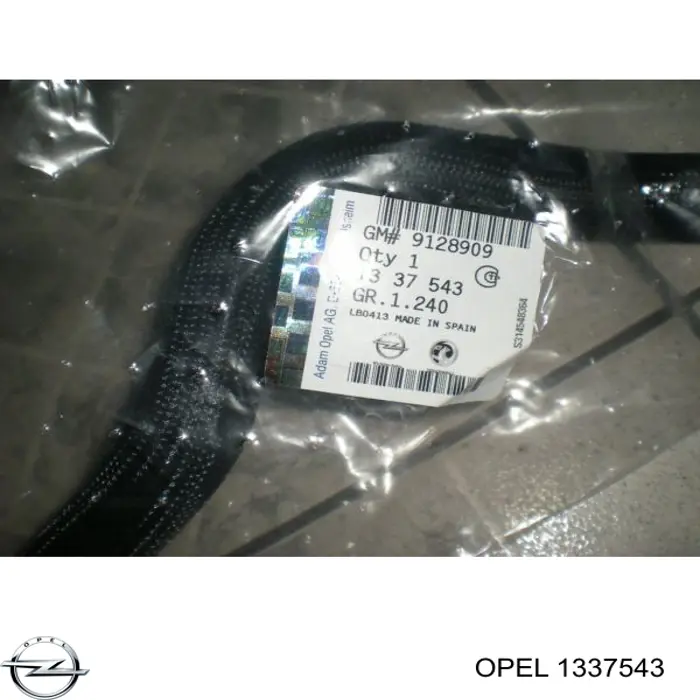 Manguera inferior del radiador 1337543 Opel