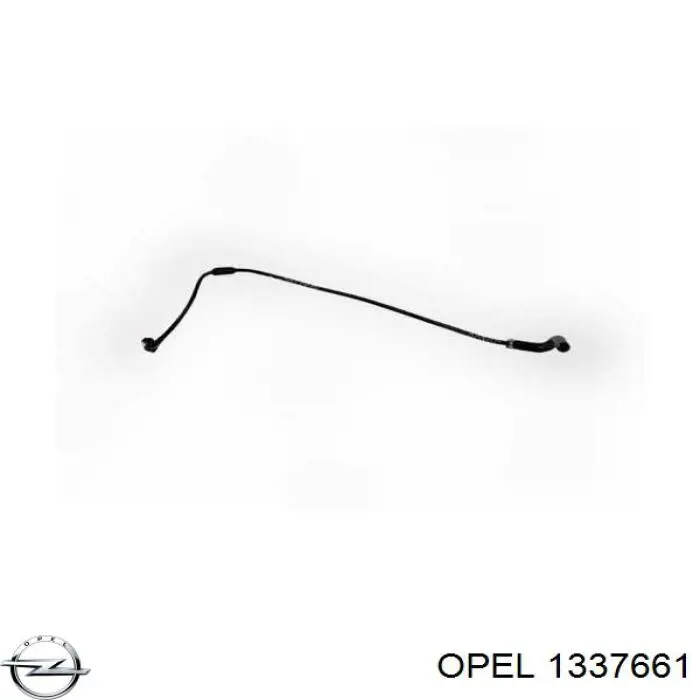 1337661 Opel manguera refrigerante para radiador inferiora