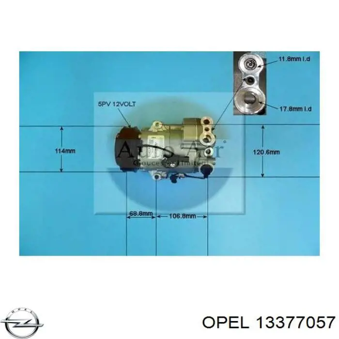 13377057 Opel compresor de aire acondicionado