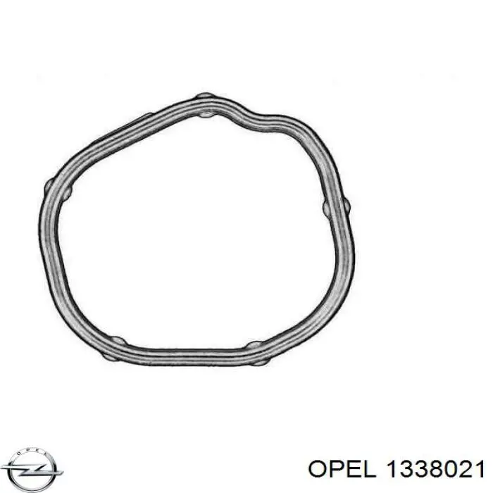1338021 Opel junta de brida de sistema derefrigeración