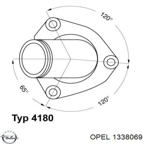 1338069 Opel termostato
