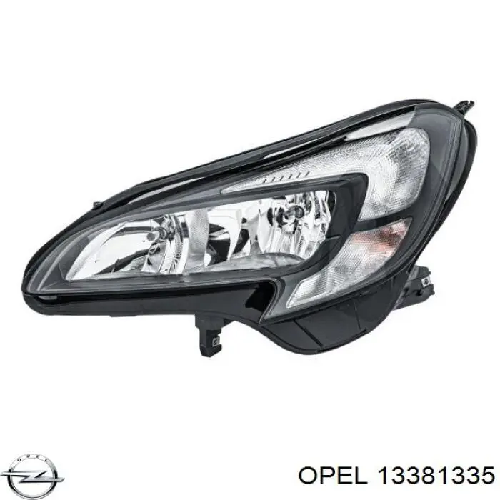 13381335 Opel faro izquierdo