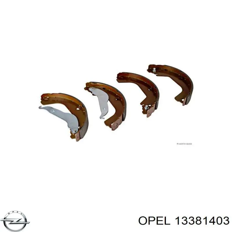 13381403 Opel zapatas de frenos de tambor traseras