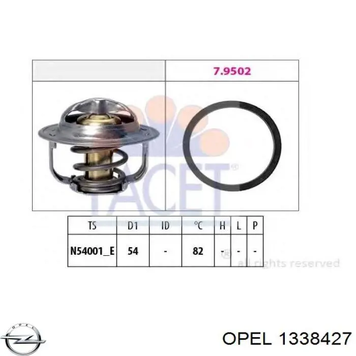 Comprar 1338427 Opel Termostato