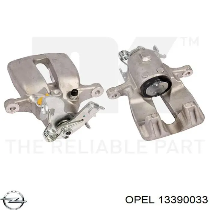 13390033 Opel pinza de freno trasera izquierda