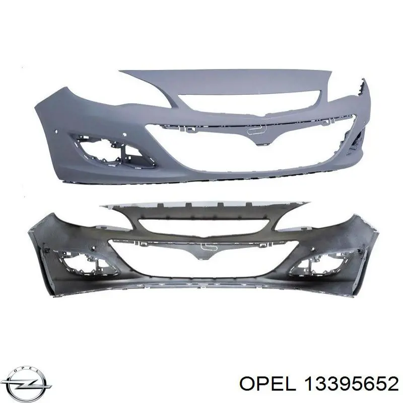 13395652 Opel paragolpes delantero