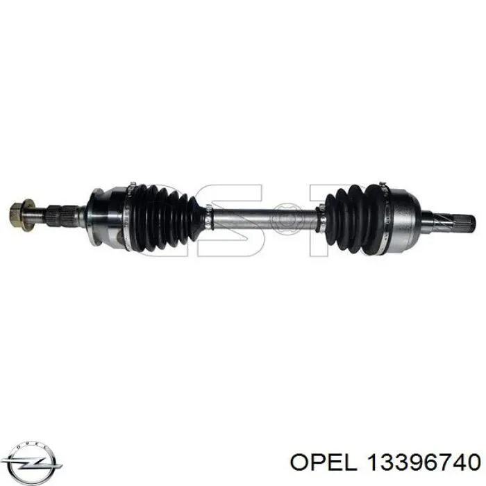 5374054 Opel árbol de transmisión delantero izquierdo